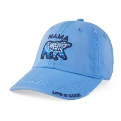 Women's Life Is Good Tie Dye Mama Bear Sunwashed Adjustable Hat