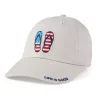 Women's Life Is Good Americana Flip Flops Adjustable Hat