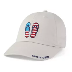 Women's Life Is Good Americana Flip Flops Adjustable Hat