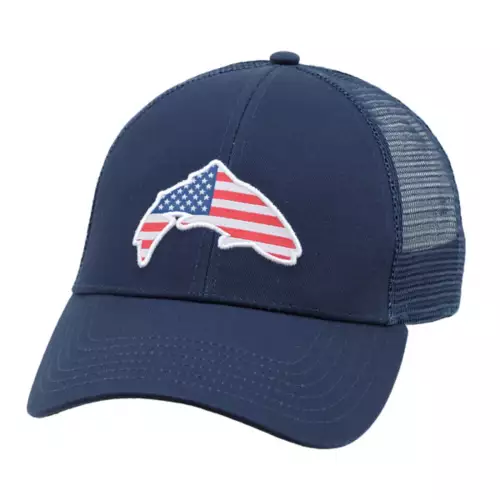 Adult Simms USA Walley Trucker Snapback Hat 1 Adult Simms USA Walley Trucker Snapback Hat