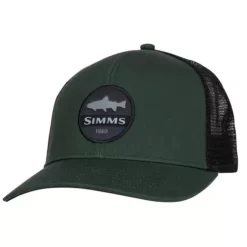 Adult Simms Trout Patch Trucker Snapback Hat