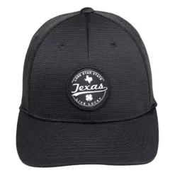 Adult Black Clover Texas Shadow Golf Flexfit Hat