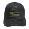 Men's Black Clover Black Multi Clover Nation Golf Snapback Hat
