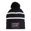 Men's Striker Striped Pom Beanie