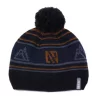 Boys' Nano Knit Striped Pom Beanie