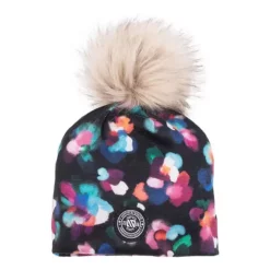 Kids' Nano POM Knit Print Beanie