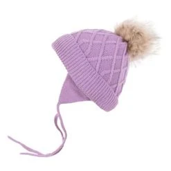 Baby Girls' Nano POM Knit Beanie